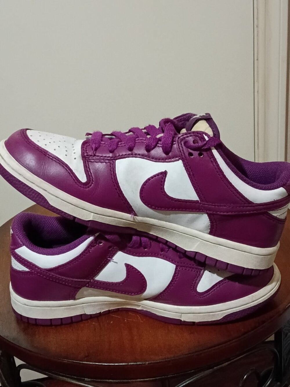 Nike Dunk Low Viotech White Purple GS Shoes Youth FB9109-110 Size 5Y - Picture 13 of 14